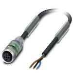 Phoenix Contact Female M12 to Sensor Actuator Cable, 1.5m