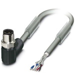 Phoenix Contact Right Angle Male M12 to Bus Cable, 10m