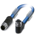 Phoenix Contact Straight Male M12 to Female M12 Bus Cable, 500mm