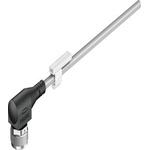 Right Angle Female 4 way M12 to Pigtail Circular Connector, 5m