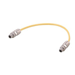 HARTING Straight Male 2 way M12 to Straight Male 2 way M12 Cable, 7.5m