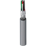 Belden Twisted Pair Data Cable, 3 Pairs, 0.2 mm², 6 Cores, 24 AWG, Screened, 152m, Chrome Sheath