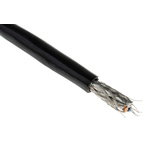 Belden Twisted Pair Multicore Industrial Cable, 1 Pairs, 0.36 mm², 3 Cores, 22 AWG, Screened, 152m, Black Sheath