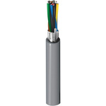 Belden Twisted Pair Data Cable, 6 Pairs, 0.2 mm², 12 Cores, 24 AWG, Screened, 500m, Chrome Sheath