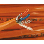 Alpha Wire Twisted Pair Data Cable, 1 Pairs, 0.33 mm², 2 Cores, 22 AWG, Screened, 30m, Orange Sheath
