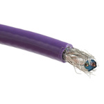 Alpha Wire Twisted Pair Data Cable, 1 Pairs, 0.32 mm², 2 Cores, 22 AWG, Screened, 30m, Purple Sheath