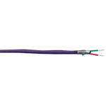 Alpha Wire Twisted Pair Data Cable, 1 Pairs, 0.32 mm², 2 Cores, 22 AWG, Screened, 305m, Purple Sheath