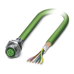 Phoenix Contact Female 5 way M12 to Bus Cable, 5m