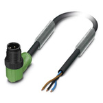 Phoenix Contact Male 3 way M12 to 3 way Unterminated Sensor Actuator Cable, 3m