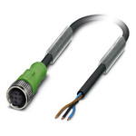 Phoenix Contact Female 3 way M12 to 3 way Unterminated Sensor Actuator Cable, 3m