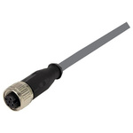 Harting Female 12 way M12 to Unterminated Sensor Actuator Cable, 10m