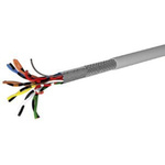 AXINDUS Twisted Pair Data Cable, 8 Pairs, 0.22 mm², 16 Cores, 24 AWG, Screened, 100m, Grey Sheath