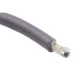 Alpha Wire Multicore Industrial Cable, 0.09 mm², 4 Cores, 28 AWG, Screened, 30m, Grey Sheath