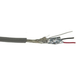 Alpha Wire Multicore Industrial Cable, 0.14 mm², 2 Cores, 26 AWG, Screened, 30m, Grey Sheath