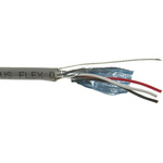 Alpha Wire Multicore Industrial Cable, 0.2 mm², 3 Cores, 24 AWG, Screened, 30m, Grey Sheath