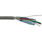 Alpha Wire Multicore Industrial Cable, 0.2 mm², 4 Cores, 24 AWG, Screened, 30m, Grey Sheath