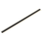 Stelvio Kontek 471 Series Straight Through Hole Pin Header, 40 Contact(s), 2.54mm Pitch, 1 Row(s), Unshrouded