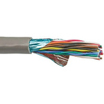 Alpha Wire Twisted Pair Data Cable, 9 Pairs, 0.23 mm², 18 Cores, 24 AWG, Screened, 30m, Grey Sheath