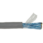 Alpha Wire Twisted Pair Data Cable, 11 Pairs, 0.35 mm², 22 Cores, 22 AWG, Screened, 30m, Grey Sheath
