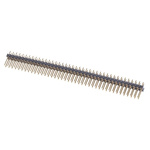 Stelvio Kontek 473 Series Straight Through Hole Pin Header, 80 Contact(s), 2.54mm Pitch, 2 Row(s), Unshrouded
