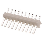 JST NH Series Straight Through Hole Pin Header, 10 Contact(s), 2.5mm Pitch, 1 Row(s), Unshrouded