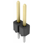 Hirose A2 Series Straight Through Hole Pin Header, 2 Contact(s), 2.54mm Pitch, 1 Row(s), Unshrouded