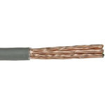 Alpha Wire Twisted Pair Data Cable, 12 Pairs, 0.35 mm², 24 Cores, 22 AWG, Screened, 30m, Grey Sheath