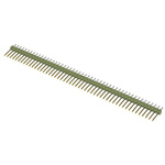 TE Connectivity AMPMODU MOD II Series Straight Through Hole Pin Header, 50 Contact(s), 2.54mm Pitch, 1 Row(s),