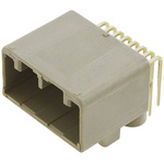 JAE MX34 Series Right Angle Through Hole PCB Header, 12 Contact(s), 2.2mm Pitch, 2 Row(s), Shrouded