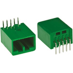 JAE IL-AG5 Series Right Angle Through Hole PCB Header, 10 Contact(s), 2.5mm Pitch, 1 Row(s), Shrouded