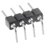 Preci-Dip Right Angle Through Hole Pin Header, 4 Contact(s), 2.54mm Pitch, 1 Row(s), Unshrouded
