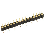 Preci-Dip 350 Series Straight Surface Mount Pin Header, 8 Contact(s), 2.54mm Pitch, 1 Row(s), Unshrouded