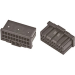 TE Connectivity Dynamic 5000 Series Right Angle Through Hole PCB Header, 4 Contact(s), 10.16mm Pitch, 2 Row(s), Shrouded