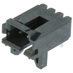 TE Connectivity AMPMODU MTE Series Right Angle Through Hole PCB Header, 3 Contact(s), 2.54mm Pitch, 1 Row(s), Shrouded