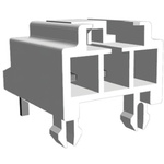 TE Connectivity AMP Universal Power Series Right Angle Through Hole PCB Header, 2 Contact(s), 3.96mm Pitch, 1 Row(s),