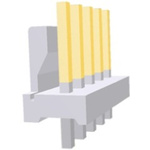 TE Connectivity MTA-100 Series Straight Through Hole Pin Header, 6 Contact(s), 2.54mm Pitch, 1 Row(s), Unshrouded