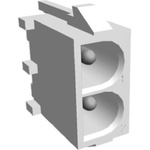 TE Connectivity MATE-N-LOK II Series Straight Through Hole PCB Header, 2 Contact(s), 6.35mm Pitch, 1 Row(s), Shrouded