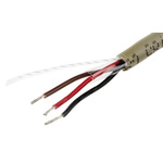 Alpha Wire Multicore Data Cable, 0.14 mm², 3 Cores, 26 AWG, Unscreened, 50m, Grey Sheath