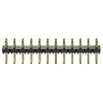 Samtec TLW Series Straight Through Hole Pin Header, 12 Contact(s), 2.54mm Pitch, 1 Row(s), Unshrouded