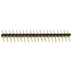 Samtec BBL Series Straight Through Hole Pin Header, 20 Contact(s), 2.54mm Pitch, 1 Row(s), Unshrouded