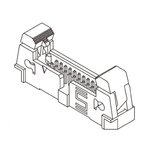 Samtec EHT Series Straight Through Hole PCB Header, 10 Contact(s), 2.0mm Pitch, 2 Row(s), Shrouded