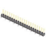 Samtec TSM Series Straight Surface Mount Pin Header, 20 Contact(s), 2.54mm Pitch, 1 Row(s), Unshrouded