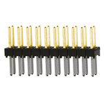 Samtec TSW Series Straight Through Hole Pin Header, 20 Contact(s), 2.54mm Pitch, 2 Row(s), Unshrouded