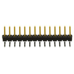 Samtec TSW Series Right Angle Through Hole Pin Header, 14 Contact(s), 2.54mm Pitch, 1 Row(s), Unshrouded