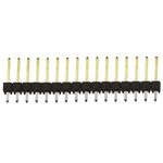 Samtec TSW Series Straight Through Hole Pin Header, 16 Contact(s), 2.54mm Pitch, 1 Row(s), Unshrouded