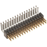 Samtec FTSH Series Right Angle Surface Mount Pin Header, 32 Contact(s), 1.27mm Pitch, 2 Row(s), Unshrouded