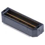 Samtec QTH Series Straight Surface Mount PCB Header, 60 Contact(s), 0.5mm Pitch, 2 Row(s), Shrouded