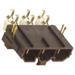 Molex Mini-Fit Sr. Series Right Angle Through Hole PCB Header, 3 Contact(s), 10.0mm Pitch, 1 Row(s), Shrouded