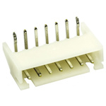 JST XH Series Right Angle Through Hole PCB Header, 7 Contact(s), 2.5mm Pitch, 1 Row(s), Shrouded