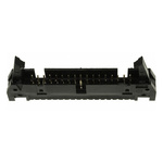 TE Connectivity AMP-LATCH Series Straight Through Hole PCB Header, 34 Contact(s), 2.54mm Pitch, 2 Row(s), Shrouded